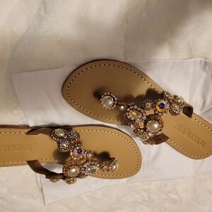 Madaket X Elin Hilderbrand- Gold Sandals